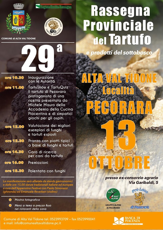 Rassegna provinciale del tartufo Pecorara Alta Val Tidone
