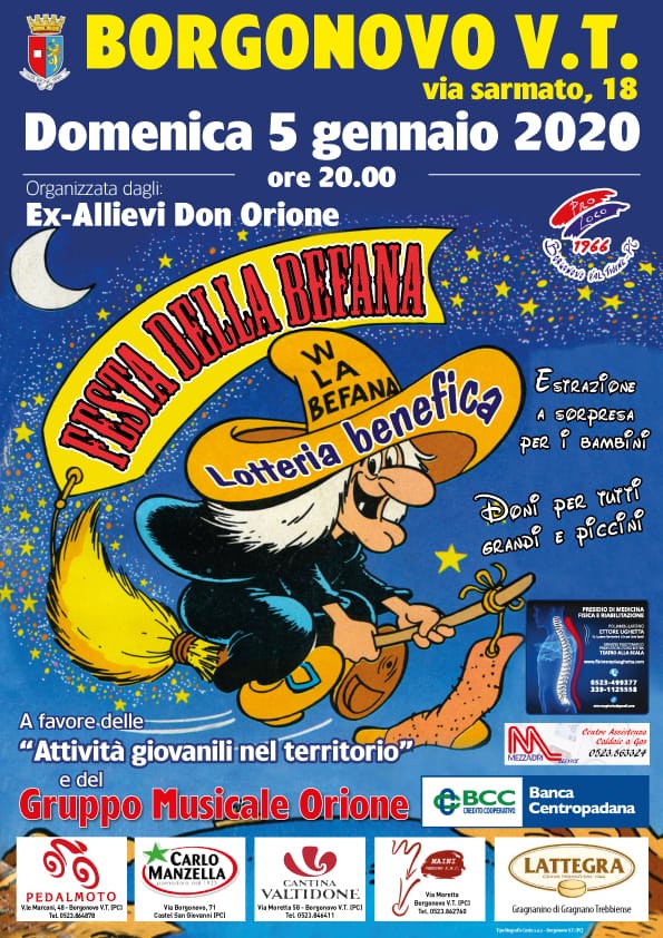 Festa Befana Borgonovo 2020