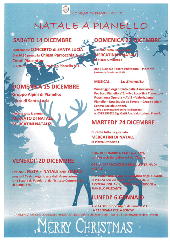 Natale a Pianello Val Tidone