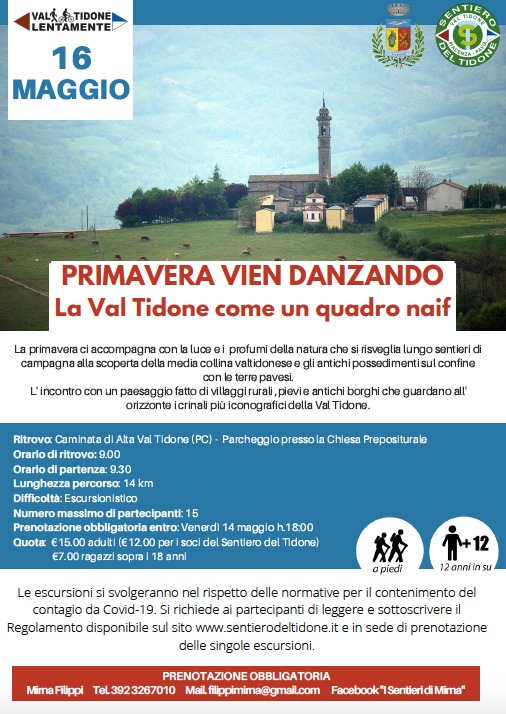 Primavera vien danzando, escursione Alta Val Tidone