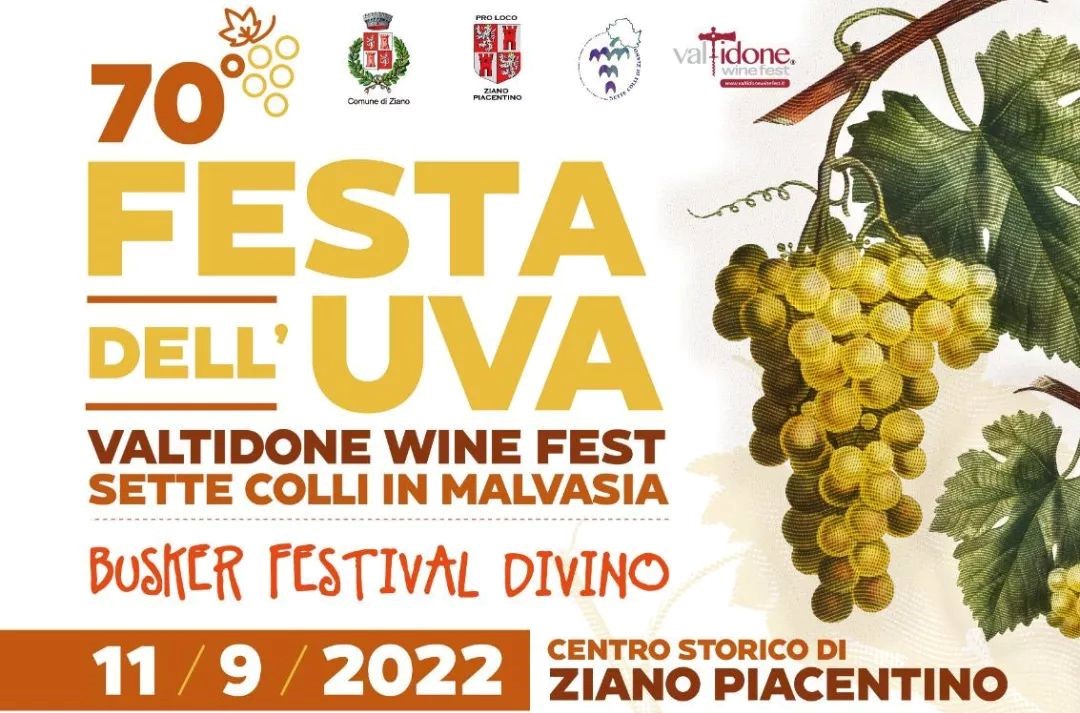 Banner 70ma Festa dell'Uva di Ziano Piacentino 2022