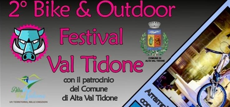 banner della seconda edizione del Bike e outdoor festival Val Tidone che si terrà a Nibbiano il 3 settembre 2022